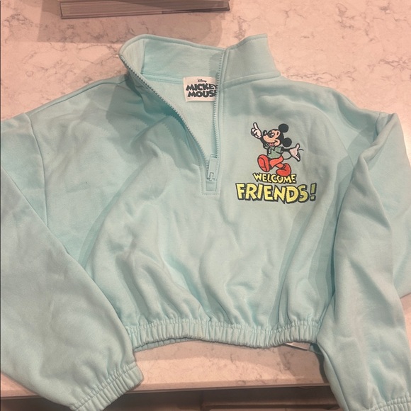 Disney World Jackets & Blazers - Mickey Mouse Light Blue Teddy Jacket